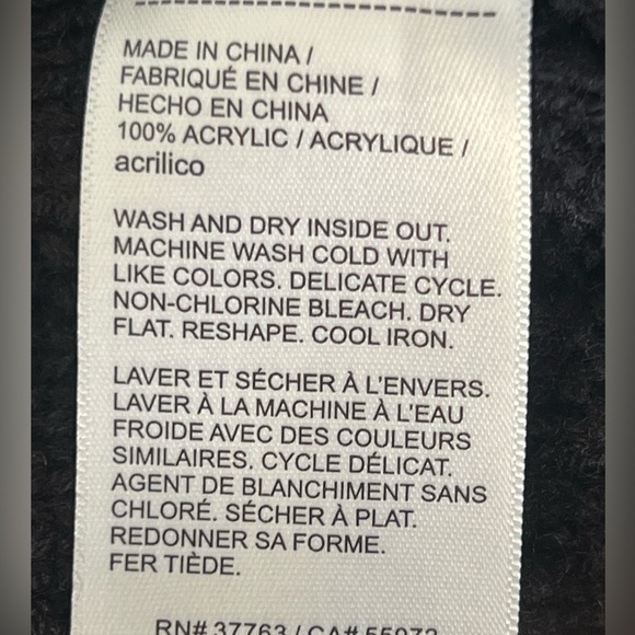 Ella Rafaella Black Sweater Cardigan with Silver Chain Trim NWT XXL - Picture 7 of 7